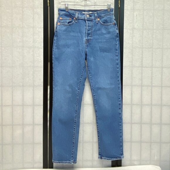 Levi's Denim - Stretch Vintage Inspired Button Fly Jeans Medium Wash Levi's Wedgie Straight